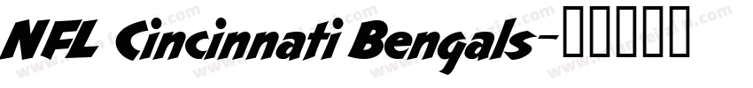 NFL Cincinnati Bengals字体转换